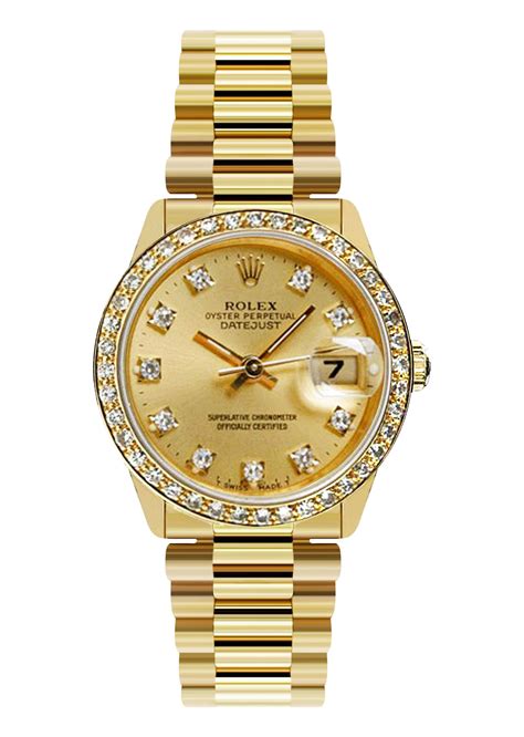 ladies rolex gold